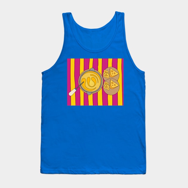 Cheese Full Of Holes In Every Way Tank Top by flofin